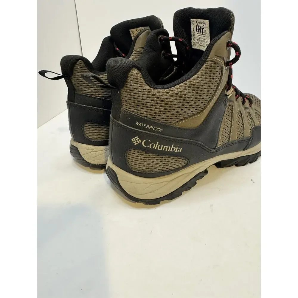 Hiking Boots Men’s Columbia Granite Trail Mid Waterproof Mud Black Size 9